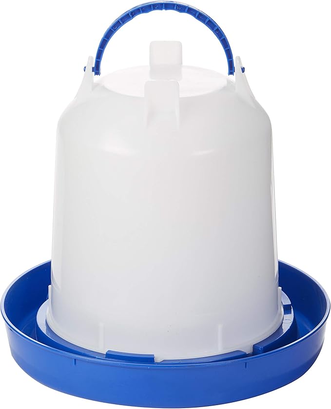 Double-Tuf® Plastic Poultry Waterer | Durable Watering Container | Hanging Chicken Waterer No Waste | 2.5 Gallon