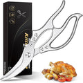 Poultry Shears – Heavy Duty Kitchen Shears & Multipurpose Kitchen Scissors for Meat, Chicken, Fish & Vegetables, High Carbon Stainless Steel, Safety Lock, Dishwasher Safe