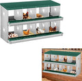 Metal Nesting Boxes for Chickens-8 Compartment Chicken Nesting Box for Laying Eggs, Wall Mountable Roll Away Laying Boxes for Hens and Chicken Coop