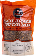 Fluker's Culinary Coop Premium Chicken Treats, Dried Soldier Worms, Packed with Protein and Calcium, 100% Natural Rich Grubs for Chicken, Backyard Birds, and Reptiles, 16 oz