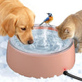 Newget 3L Heated Water Bowl, Outdoor Large Heated Dog Bowls, Outside Waterproof Heated Pet Bowl with Chew Resistant Cord, Smart Thermal Dish Provides Drinkable Water in Winter for Cat, Rabbit, Chicken
