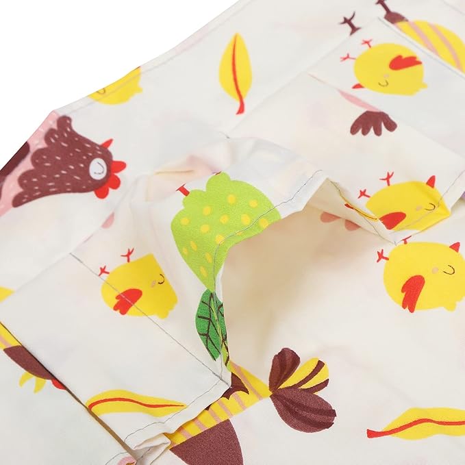 Eggs Collecting Protective Apron with Multiple Pockets, Cotton Twill, Durable and Washable - Heavy Duty Design, Convenient Egg Gathering for Women (Small: Approx. 17.6x16.2x6.5cm / 6.93x6.38x2.56in)