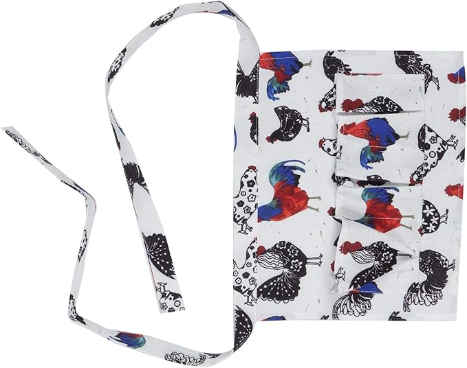 Egg Collecting Apron with Multiple Pockets | Unrestricted Egg Gathering Holder for Chickens/Ducks/Quail | Farmhouse Supplies for Eggs & Fragile Items (2 S)