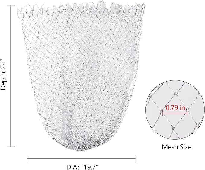 Chicken Catching Net Bird Net with Telescoping Pole, Strong Stainless Handle Full Extended to 48 Inches