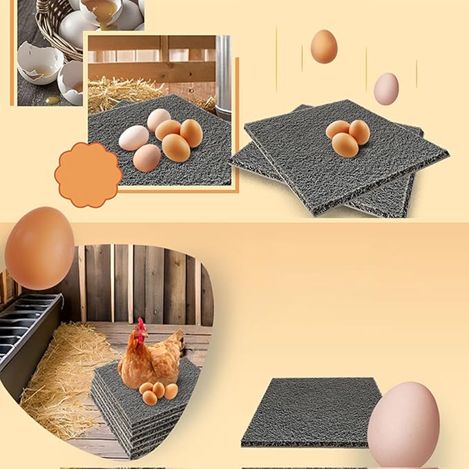 Chicken Nesting Box Pads,Laying Mat for Hens | Chicken Eggs Laying Pad | for Garden Lawn Farm Poultry Duck Quail Coop Outdoor Barn Backyard