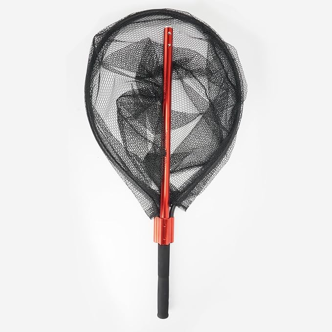 Fish Landing Net with Extendable Aluminum Telescoping Handle, Large Fishing Net for Steelhead,Catfish, Bass, Salmon, Flyfish,Trout, Flagfish, Tuna Fishing net Extend to 82 Inches - HeavyDuty