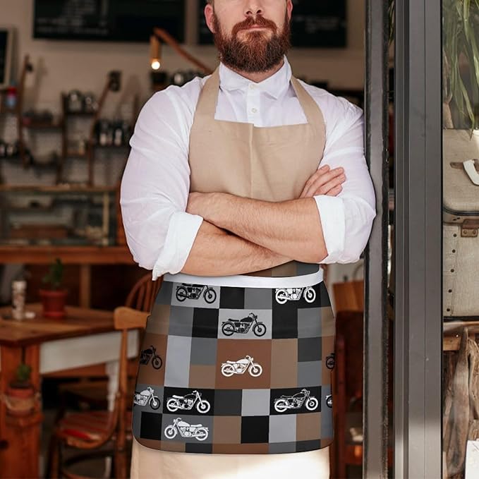 Server Waitress Waist Apron Cooking Kitchen Restaurant Aprons for Women Men