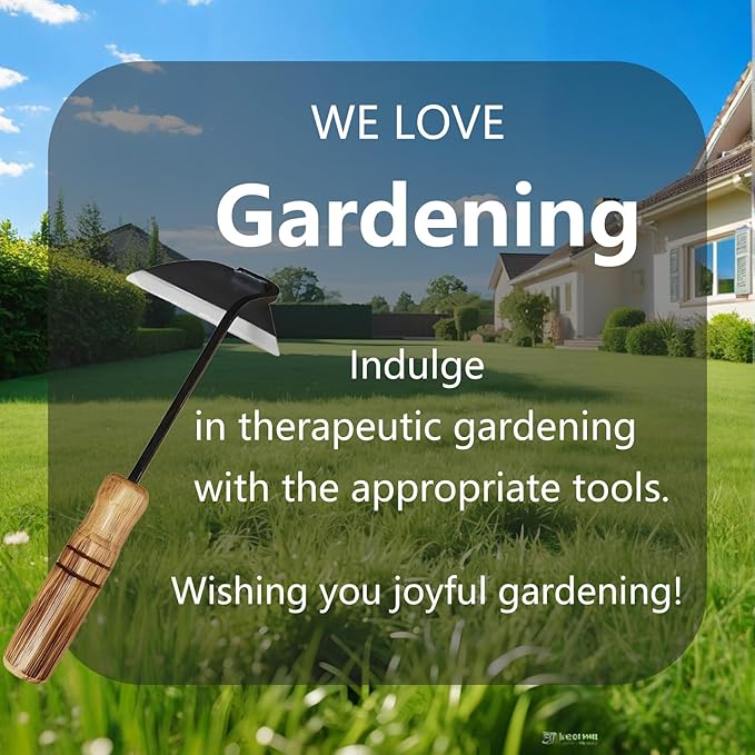 Japanese Gardening Sickle Tools,Hand Hoe/Sickle,Quick Work, Weed Puller Tool,Manual Weeding Sickle for Lawn,Backyard Farm Planting,Very Sharp Blade