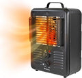 Comfort Zone 1500W Milkhouse Style Utility Space Heater – Portable Workshop & Garage Electric Heater with Adjustable Thermostat, 2 Heat Settings & Fan – All-Metal Housing & Safety Tip-Over Switch