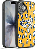 Head Case Designs Officially Licensed NHL Leopard Pattern Nashville Predators Gel Armor Case [Military Grade Drop Protection] Compatible with Apple iPhone 17