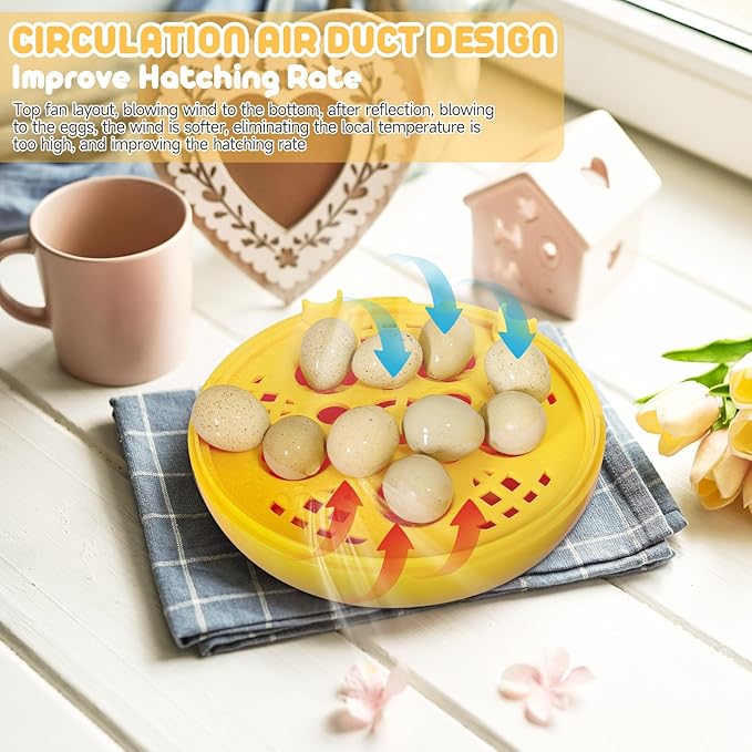 Eggs Incubator,Automatic Smart Control Hatcher Machine,Eggs Hatching Incubator, Temperature Controlfor Hatching Goose,Parrots