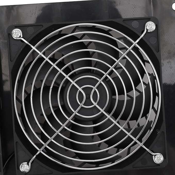 Solar Exhaust Fan, 10w Dual Fans Design Solar Ventilation Fan, Solar Powered Fan for Greenhouse Shed Barn Chicken Coop Pet House Cooling