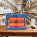 128-Egg Incubator with Automatic Turning, Digital Temperature & Humidity Control - Poultry Hatcher Machine for Chicken, Duck, Goose, Quail & Bird Eggs-Blue