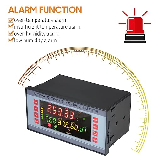 Automatic Egg Incubator 160V-220V 50Hz, Digital LED Display with Humidity Control & Auto Egg Turner for Chicken Duck Quail Eggs, Hatching Machine for Poultry Breeding