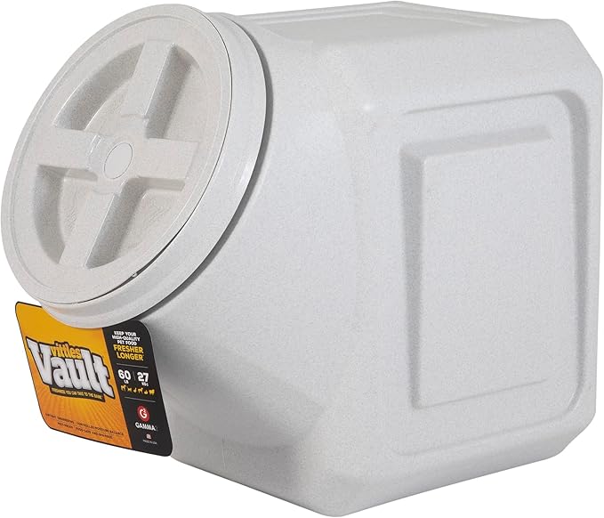 Gamma2 Vittles Vault Stackable 60lb & 75-80lb Dog Food Storage Containers with Airtight Lids, Made in USA