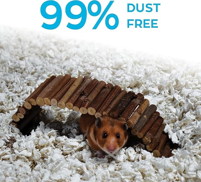 Carefresh 99% Dust-Free White Natural Paper Small Pet Bedding with Odor Control, 23 L (Pack of 2)