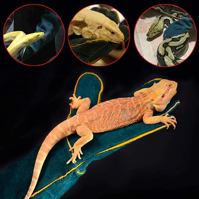 Animal Handling Gloves Bite Proof,23.7 inch Leather Bite Proof Gloves for Grabbing Reptile, Grooming, Trips to Vet. Puncture & Scratch Resistant, Bite Proof for Cat Dog Bird Falcon Livestock Snake