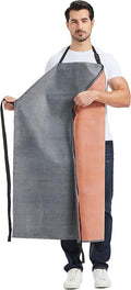 Nanxson Thick Rubber Waterproof Apron，Chemical Resistant，Heavy Duty Apron Adjustable for Dishwashing, Gardening, Butchering