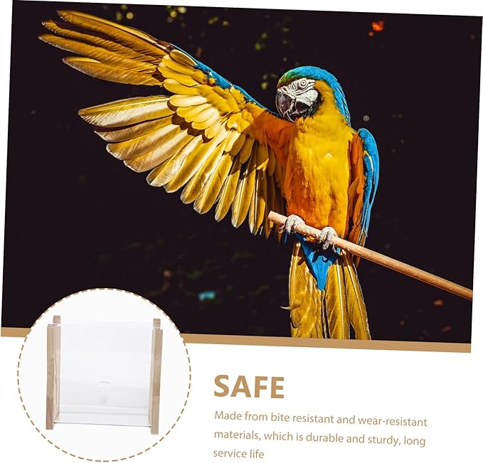 Rutin Chicken Feeder Acrylic Food Bowl No Waste Automatic Chicken Feeder for Rodents Pet Cage Landscaping Supplies