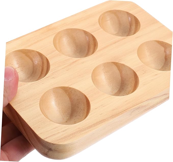 Wooden Egg Holder Rustic Kitchen Countertop Egg Tray for Use Durable Material for Daily Egg Storage Decoration Housewarming present