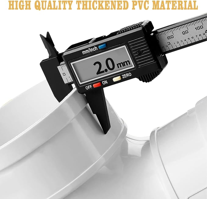 2-Pack Chicken Feeders No Waste, Chicken Feeder Kit with a Big One and a Small One, Automatic Chicken Feeder for Chicken Coop, PVC Gravity Poultry Feeders for Chickens, Ducks, Turkeys, Geese