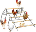 Chicken Perch Roosting Bars, Chicken Perch for Coop, Roosting Bars for Chickens Coop, Chicken Perch Ladder, DIY with Your Own Wooden Boards, Silver