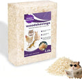 Natural Aspen Shavings Pet Bedding 5.5 Lb, Low-Dust & Chemical-Free, Ultra-Absorbent Cage Litter for Hamsters, Rabbits, Gerbils & Small Animals, Biodegradable Wood Shavings（70L Before Compression）