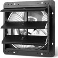 Xcity 12 inch Shutter Exhaust Fan, Wall Mounted Fan High Velocity 950 CFM, 1600 RPM, Auto Aluminum Attic Vent Fan, Low Noise for Garage,Warehouse, Greenhouse Ventilation Cooling