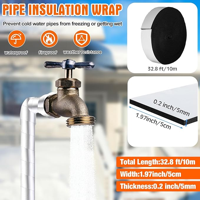 3 Pcs Submersible Water Heater Bird Bath Heater Chicken Waterer De-icer Water Trough Outdoor for Farm Pond Winter Poultry Livestock Tank Horse Drink, Pipe Tape Cord Cover(White,70 W)