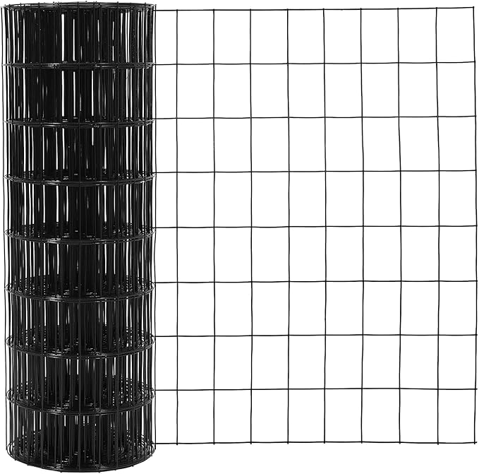 16 Gauge Hardware Cloth 2In x 3In Mesh 24In x 50Ft – Galvanized Welded Wire Mesh Roll | Black Chicken Wire Fence for Poultry, Yard Farm Garden Animal & Plant Protection Fencing