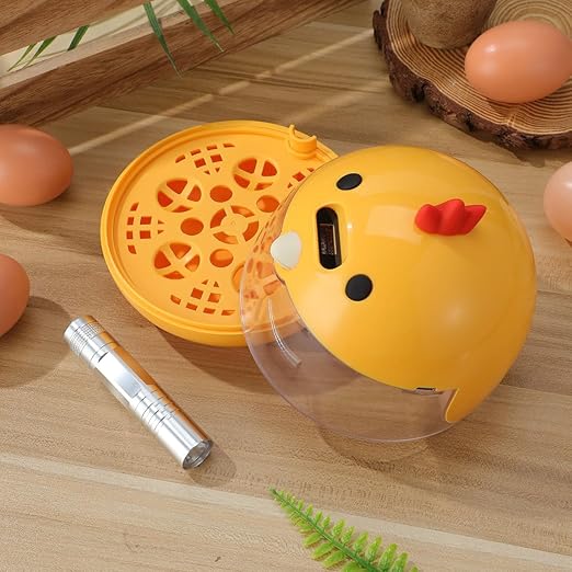 TOYANDONA Small Egg Incubator for Hatching Chicken Quail Parrot Eggs with Automatic Temperature and Humidity Control Portable Poultry Hatching Machine for Home and Farm Use
