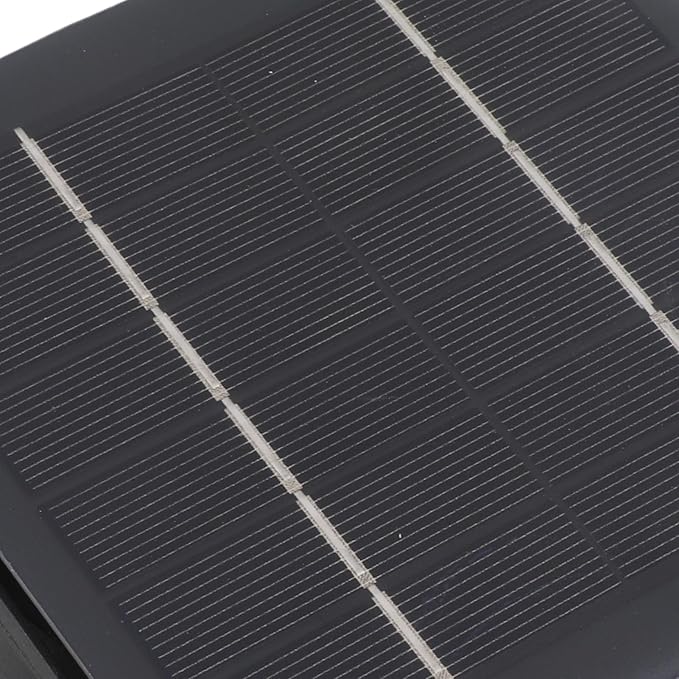 Monocrystalline Solar Panel Fan, Solar Exhuast Vent Fan, 2 in 1 Solar Exhaust Vent Fans for Enclosed Spaces Such As Chicken Coops, Pet Houses, and Greenhouses