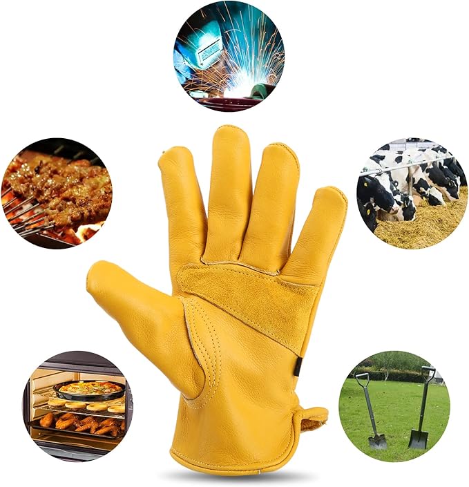 for Men Women Gardening gloves, protective gloves,For Gardening/Wood Cutting/Farm/Construction/Riding
