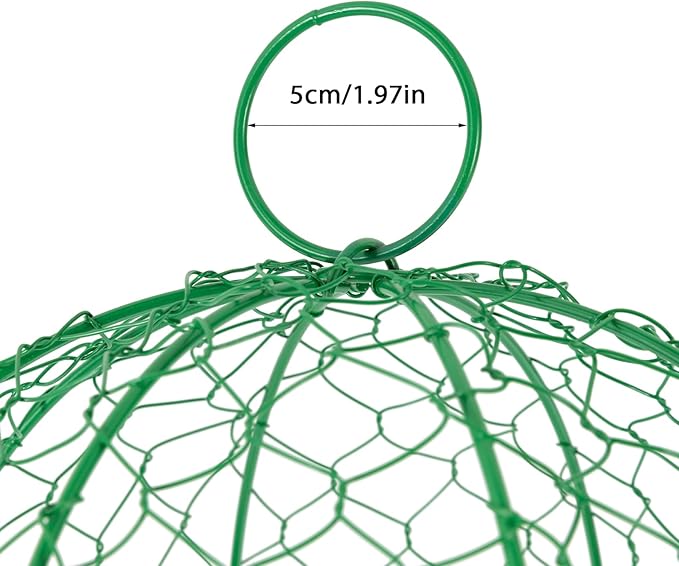 YIYIBYUS Garden Chicken Wire Cloche, 12.99" Diameter x 15.75" Height Plant Protective Covers Metal Cage Plant Protector Cover for Gardens, Parks, Yards, Balconies, Farms (10pcs, Green)