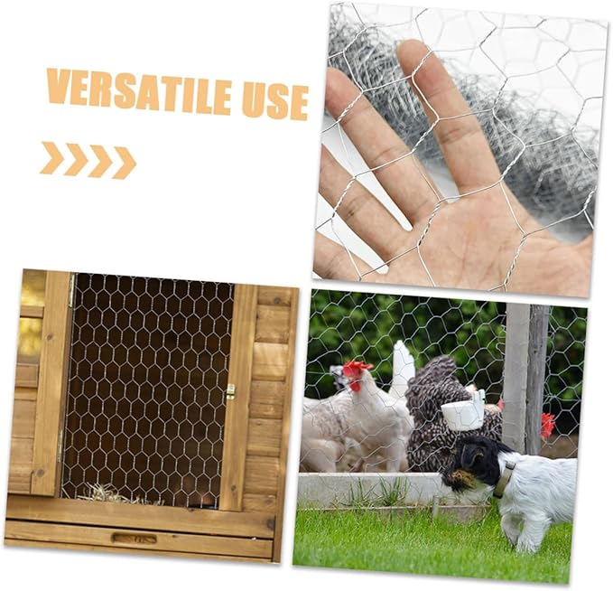 1 Roll Heavy Duty Galvanized Chicken Wire Fencing Durable Mesh for Poultry Garden Barrier Rabbit Enclosure Easy Installation Versatile Use