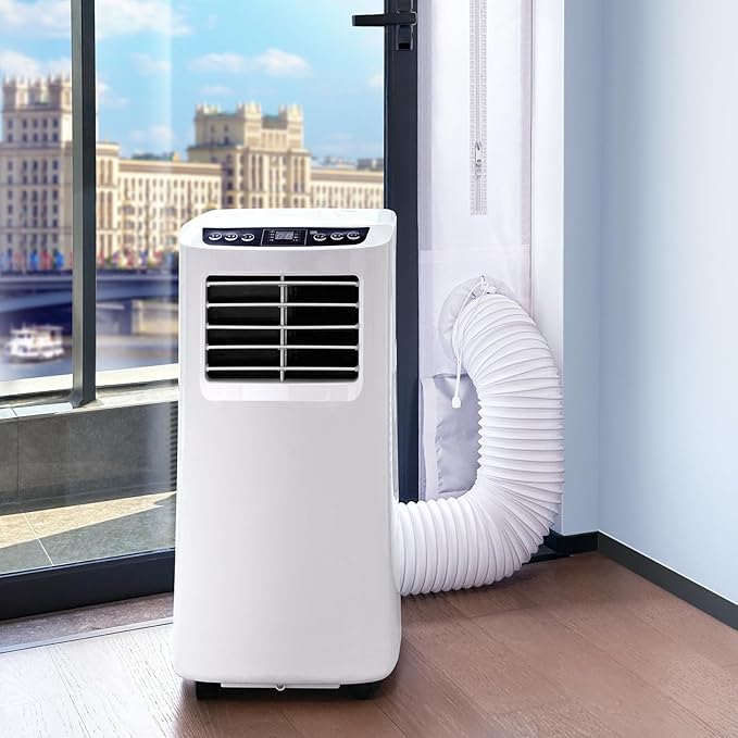 Loviga Portable AC Window Vent Kit for Sliding Door, 100% Sealing Portable Air Conditioner Window Kit Seal Kit for AC Unit Clothes Dryer, 9X91 Inch Length Adjustable, Waterproof, No Drilling