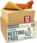 Chicken Nesting Pads for Chicken Coop Accessories - 12 Pack - USA Aspen - Professional Grade Excelsior Bedding – Easy Clean Up - Absorbs Moisture - 100% Natural, Dust-Free Liners for Laying Hens 13x13