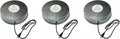 Farm Innovators 125 Watt Heated Base for Double Wall Metal Poultry Founts with 35 Degrees Fahrenheit Temperature and Below, 3 Pack, Metallic
