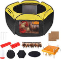 14 in 1 Pop Up Brooder Box for Chicks Starter Kit, Foldable Brooder Box, Complete Baby Chick Supplies with Heating Plate, Custom Feathers, Grass Mat, Feeder & Waterer for Baby Chicks, Ducks, Quail