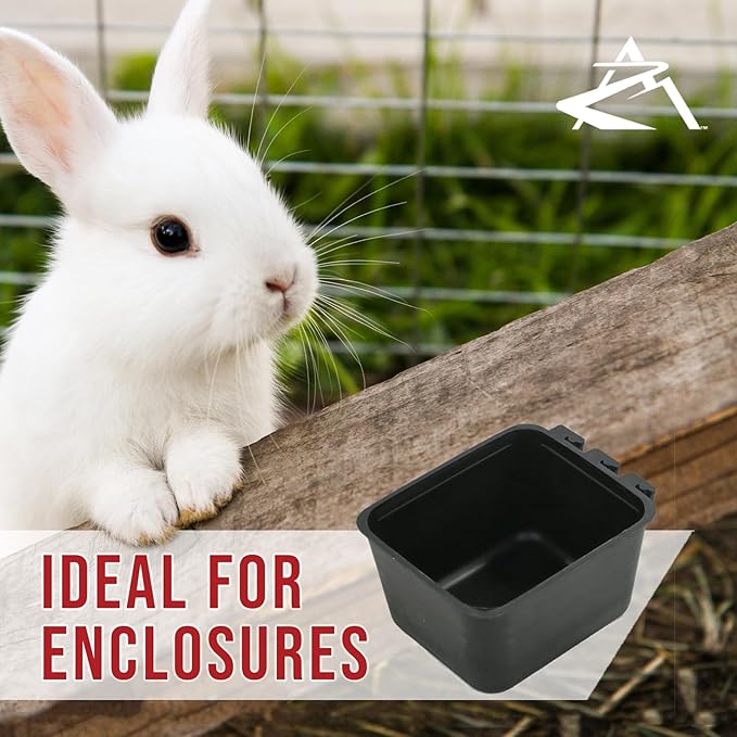 The ROP Shop 300-Pack - 16oz Black Cage Cup for Feed & Water for Poultry Ducks, Birds, Hamsters
