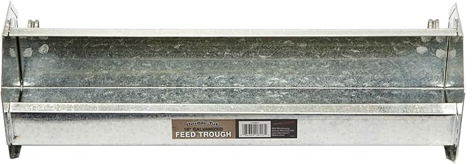 Double-Tuf® Metal Poultry Trough Feeder | Galvanized Steel Poultry Trough Feeder | 18"