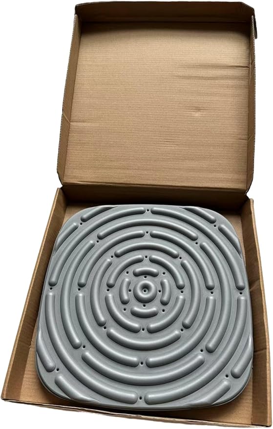 Skimzy Chicken Nesting Box Pads, 12 x 12 in Washable Reusable Nest Box Liners, 8-Pack, Breathable Drainage Design, Gray