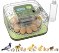 Incubators for Hatching Eggs 12 Egg Digital Egg Incubator Precision Auto Temp Humidity Control 6 Gear Adjustable Auto Turner Auto Stop Turning Hatching Days Display for Chicken Duck Goose Eggs