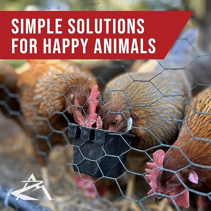 The ROP Shop 100-Pack - 8oz Black Cage Cup for Feed & Water for Poultry Ducks, Birds, Hamsters