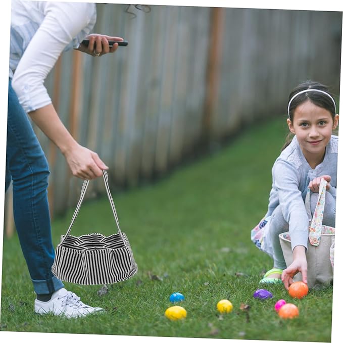 Egg Collecting Basket Canvas Egg Gathering Bag for Chicken Duck Eggs Design for Home Farm Use Sturdy Multi-purpose Storage