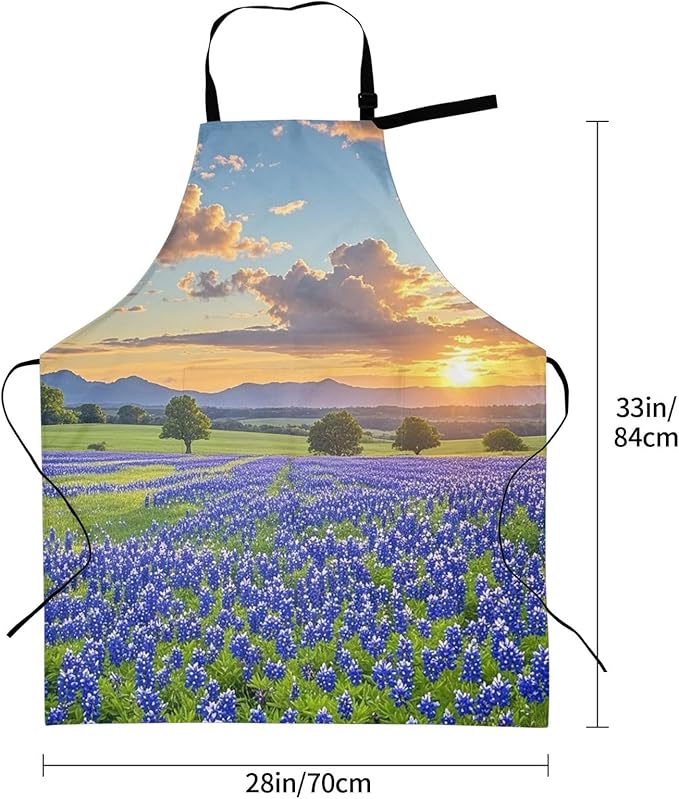 Waterproof Apron Adjustable Bib for Women Men Tractor farm Cooking Aprons Chef Bibs with 2 Pocket