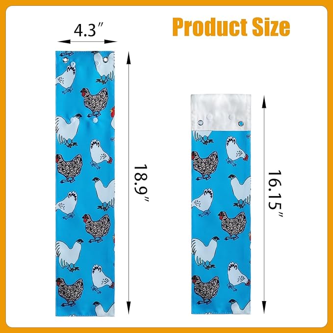 MOMWOW Chicken Nest Box Curtains - Home Partition Curtain for Laying Eggs - Wind, Rain, Light Protection - Prevent Disturbance - Easy Button Closure (Blue_1)