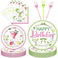 96 Pcs Martini Happy Birthday Party Supplies, Martini Bow Plates and Napkins Tableware Set, Tini Bit Older Birthday Decorations, Bar Bachelorette Party Disposable Dinnerware Serve 24 Guests