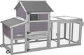 Aivituvin Chicken Coop Expandable Chicken House with Wheel Large Hen House Movable Poultry Cage, Easy Combination with Second Coop