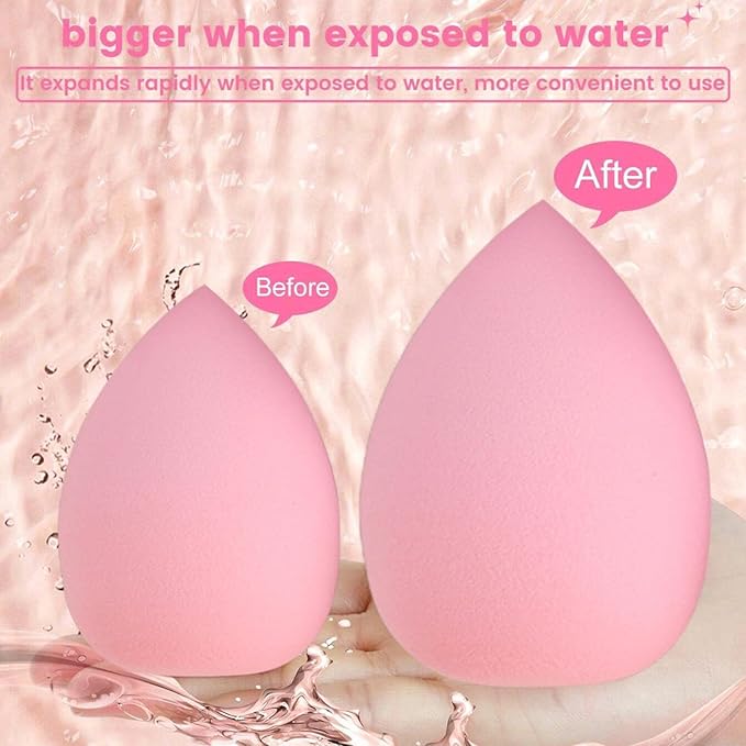 40 PCS Professional Makeup Brush Tools Set, Cosmetic Brush Sponge, Puff, Headband, Brush Cleaning Bow Set, Facial Makeup, Cleaning Accessories, Makeup Products, Valentine Day Item (Pink-40PCS)